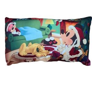 NWT Disney Pillow - Season's Greetings Holiday Collection Mickey & Frien…